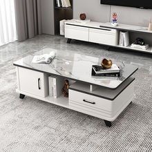茶几家用客厅现代简约茶桌轻奢小户型钢化玻璃茶几电视柜组合茶台