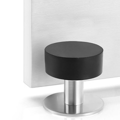 Hotel 304 stainless steel rubber door bumper door stop bathroom glass door anti-collision punch-free door stop door stop