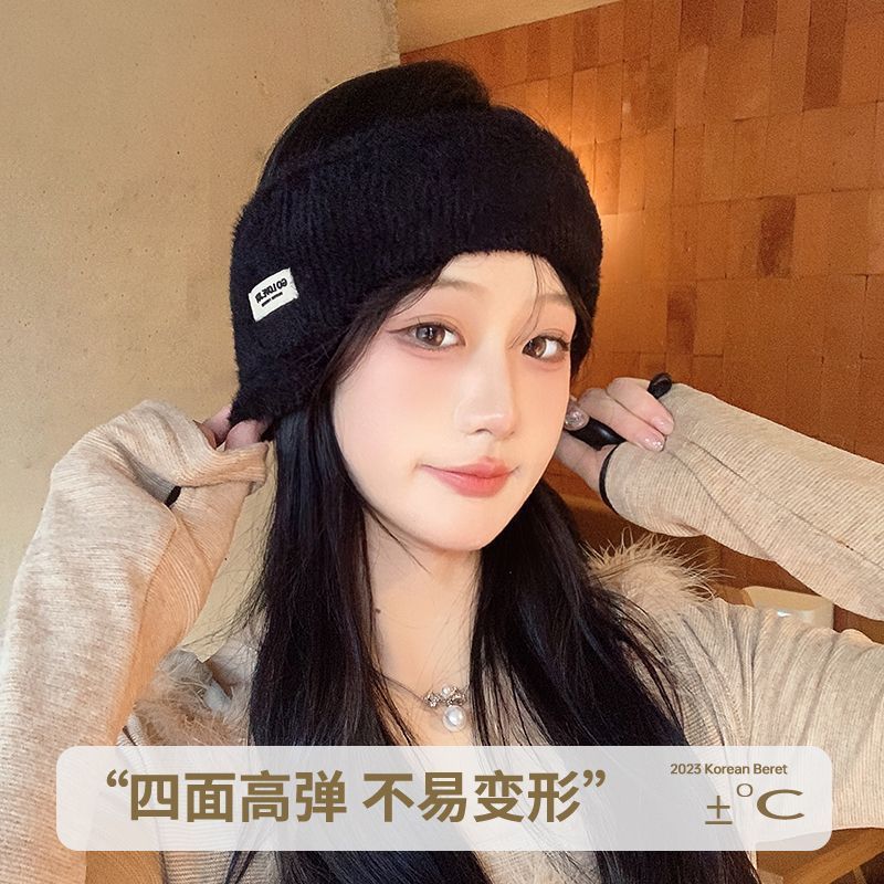 ミンクファー暖かいイヤーマフ女性用秋と冬のアウトドアスポーツサイクリング防風防寒ヘアバンド多用途|undefined