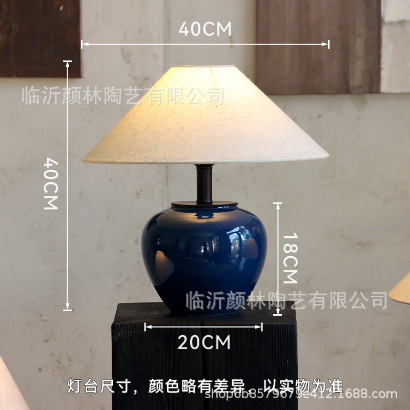 Lámpara de escritorio de arte lámpara de cabecera lámpara de cerámica lámpara de cerámica lámpara de escritorio de estilo medieval lámpara de escritorio blanca decoración lámpara de atmósfera