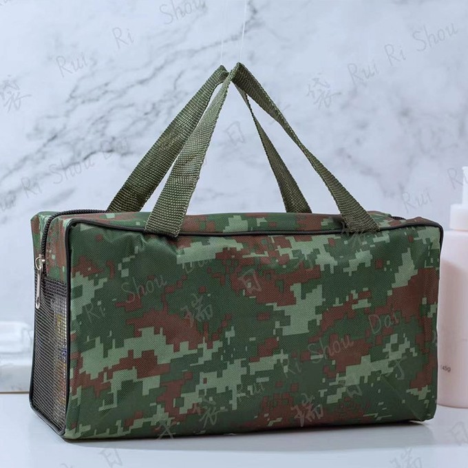 Bolsa de lavado de camuflaje Protección Laboral estudiante entrenamiento militar sitio de construcción carro conductor gran capacidad multifuncional bolsa de baño suministro directo de fábrica