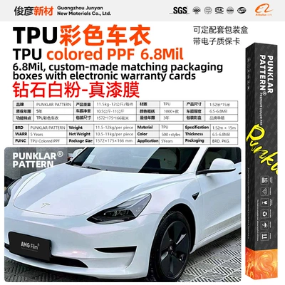 Film Laser White Ppf Paint | Car paint protective film - tpuwhite-to-pink-152m-15m-roll