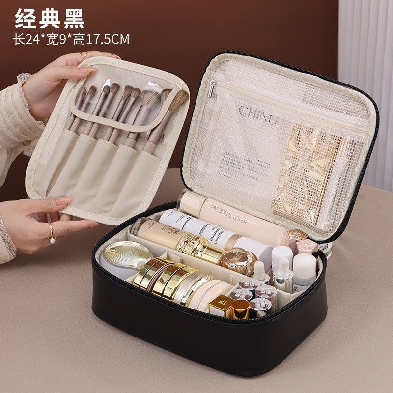 Bolsa de maquillaje de almohada de alto valor facial, bolsa de órgano, bolsa de almacenamiento portátil de viaje portátil, bolsa de lavado gruesa