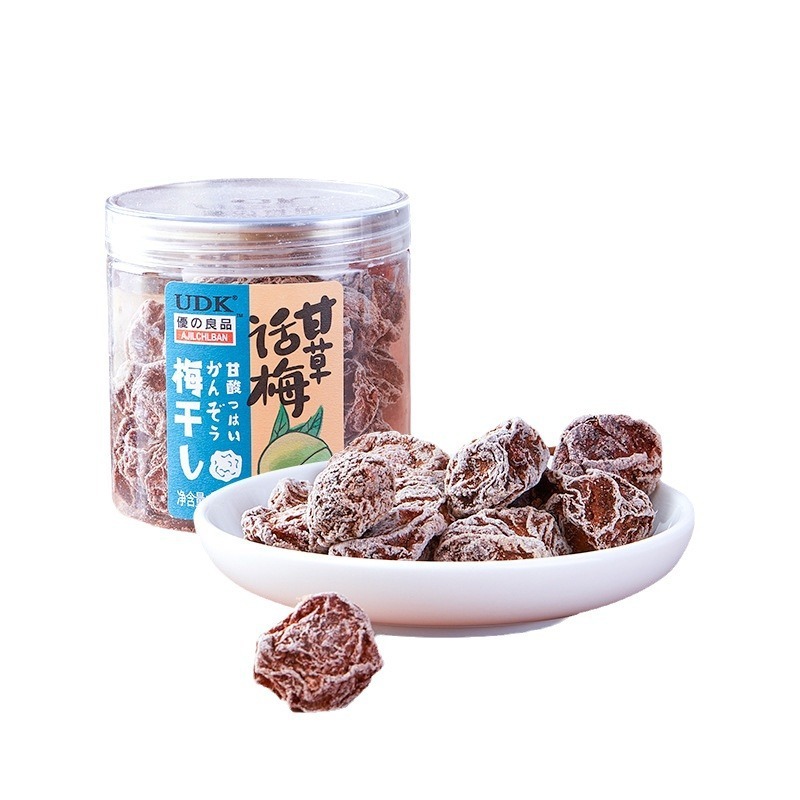 優之良品話梅干し梅子間食砂糖漬け果物乾燥甘酸っぱいカジュアル間食105g * 24缶|undefined
