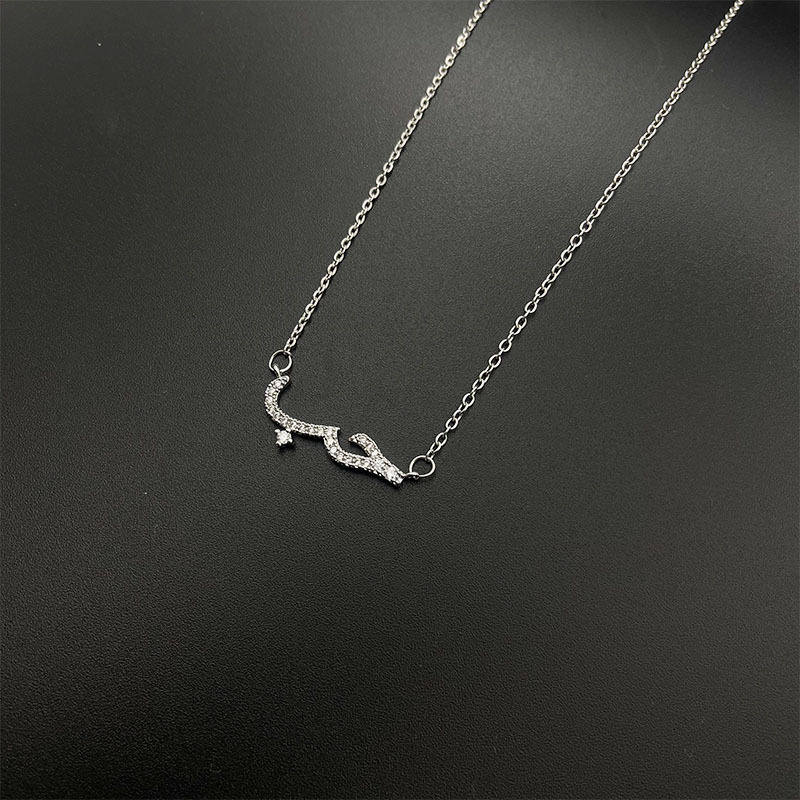 Elegante Halskette Mit Strasssteinen Für Damen Collier Kette_voghion.com