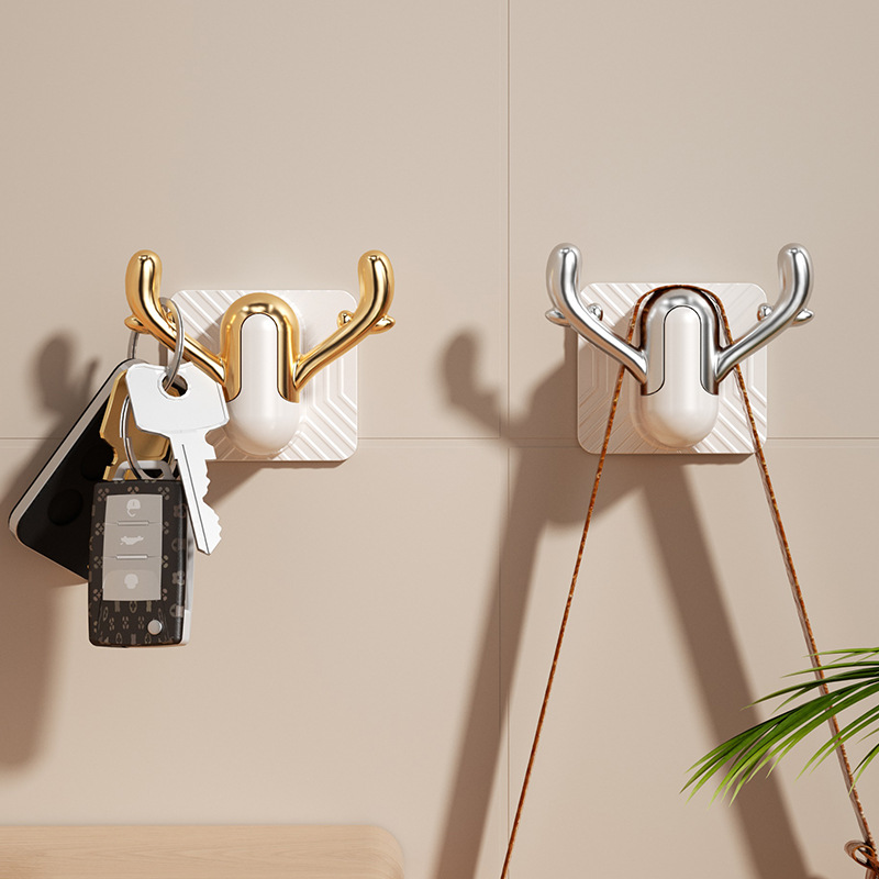 Cuarto de baño Zapatilla estante montado en la pared sin perforar inodoro zapatos montados en la pared estante de almacenamiento inodoro drenaje gancho de almacenamiento