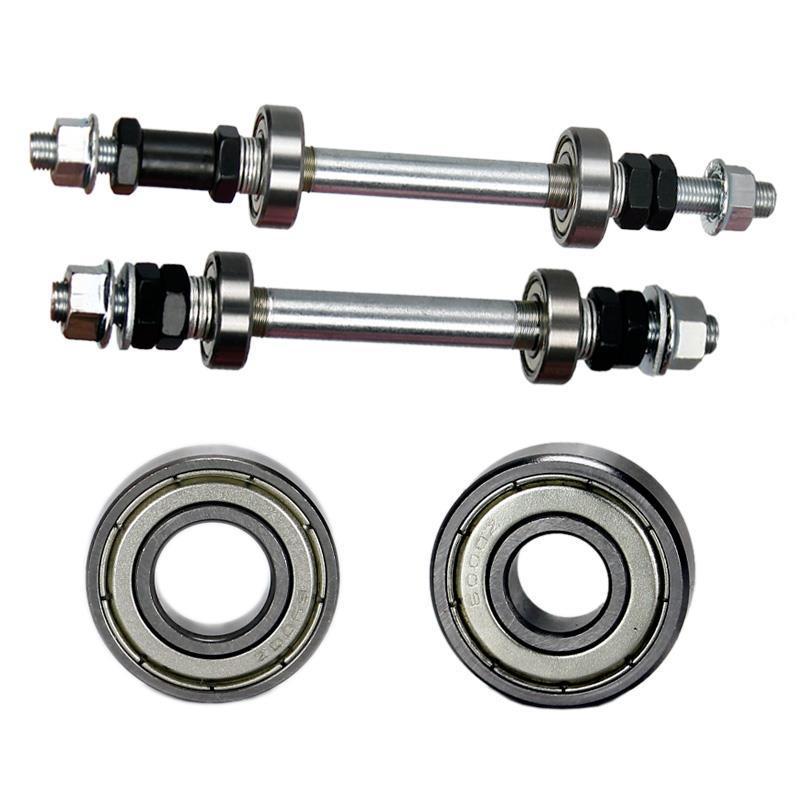 Mountain bike a rear axle Bicycle Drum ball axis refit bearing Front and rear axles Bearing Solid shaft screw Central axis