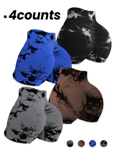F 5911 Seams Tie-Dye Yoga Shorts ��Ⱦ�٤��ѝ �W���羳��