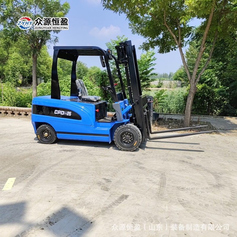 电动叉车2.5吨升降堆高搬运手动液压随车 众源2.5吨电瓶叉车工厂