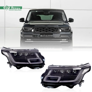 Suitable for 2013-2017 Land Rover Range Rover headlight assembly modification with new LED matrix lens daytime running lights and turn signals