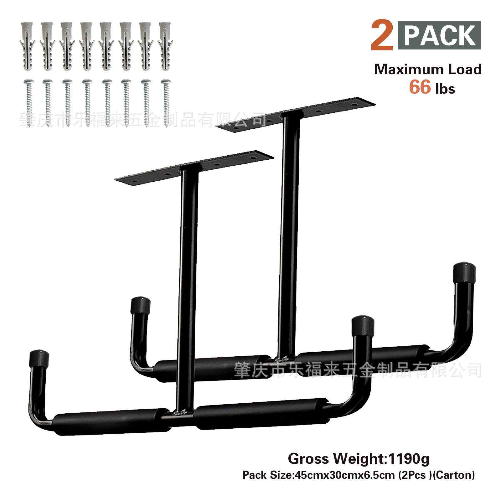 Metal T-gancho de techo caña de pescar soporte de bicicleta kayak monopatín hierro pared colgante soporte de exhibición