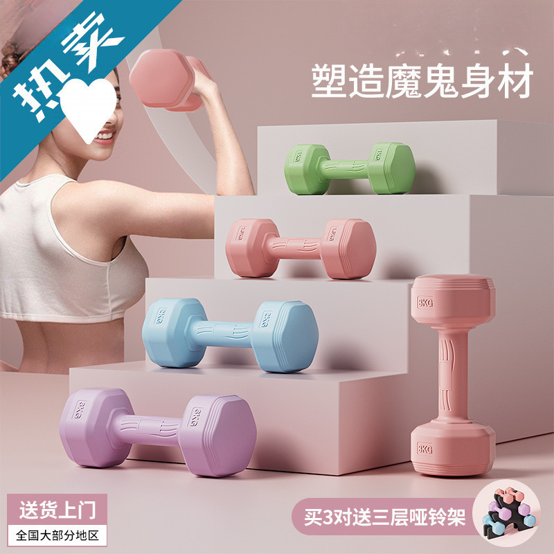 Dumbbells for Women, Fitness Equipment for Home, Slim Belly Barbell, Kettlebells, Children, Teenagers, Female Small Dumbbells, a Pair