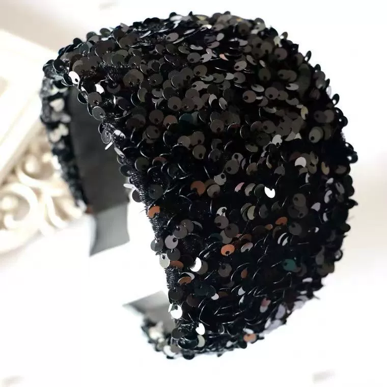 Трансграничные блестки широкополые обручи для волос сладкие и простые дикие обручи для волос Yiwu аксессуары для волос оптом