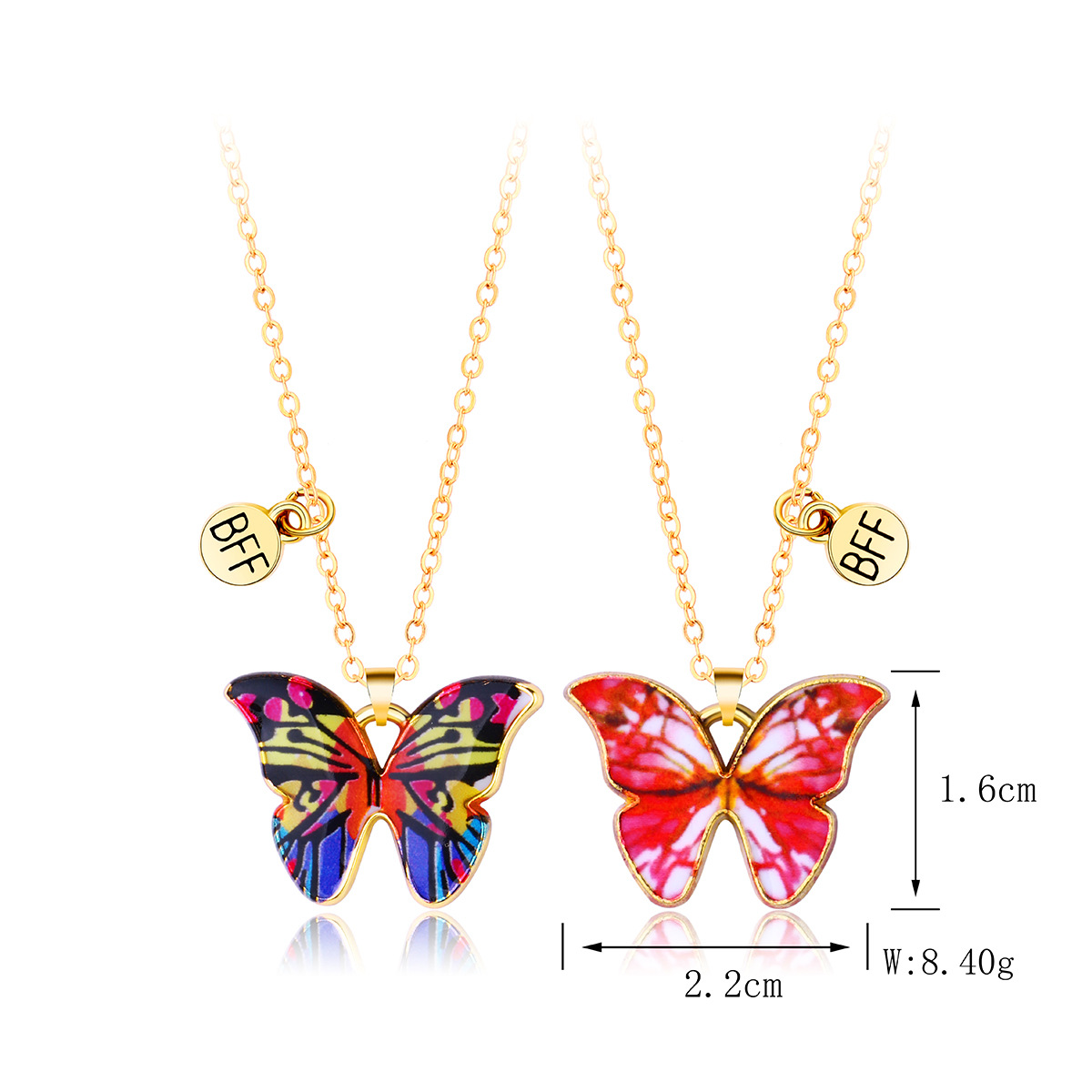 Retro Butterfly Alloy Plating Unisex Necklace
