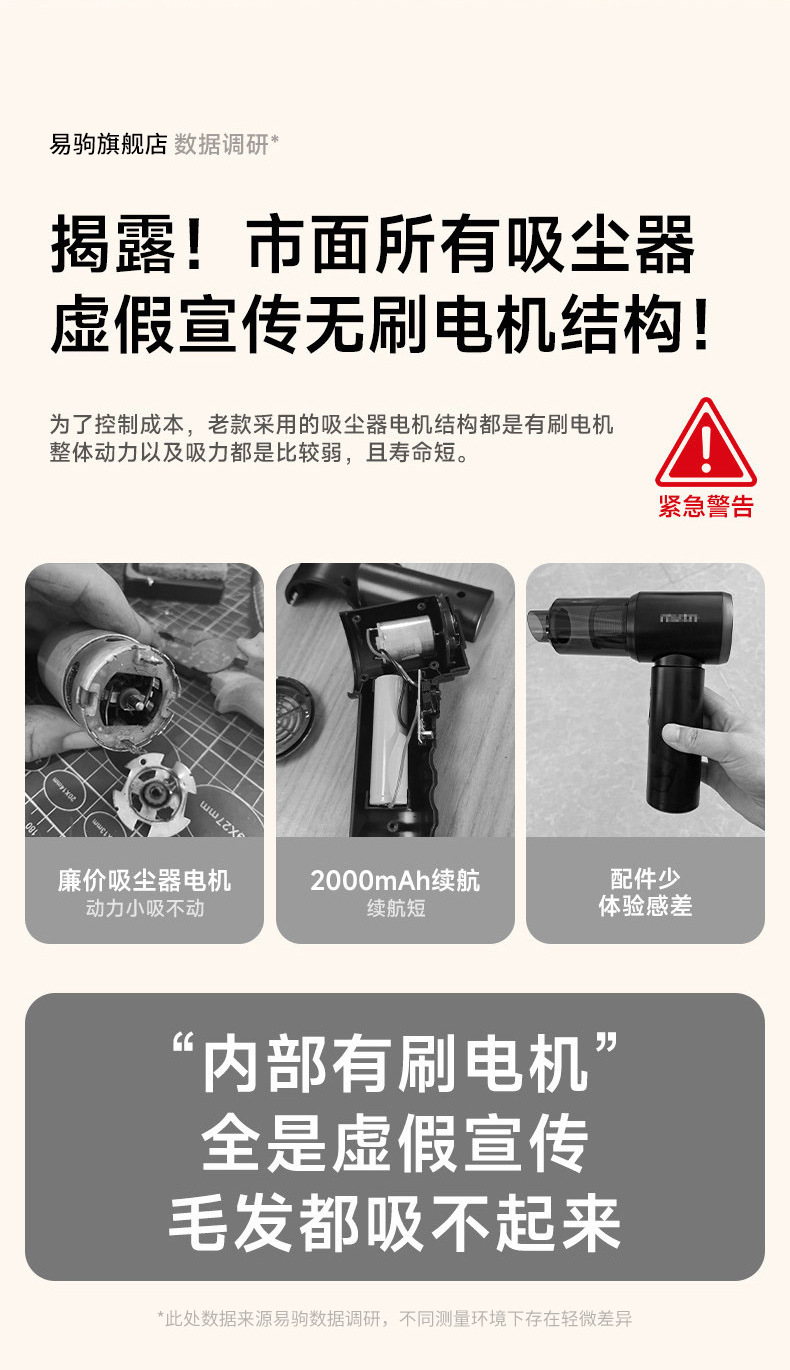 Car vacuum cleaner, cordless, handheld, with strong suction power, 5-in-1 function, 2026 new model, multi-functional, high-power, for both car and home use