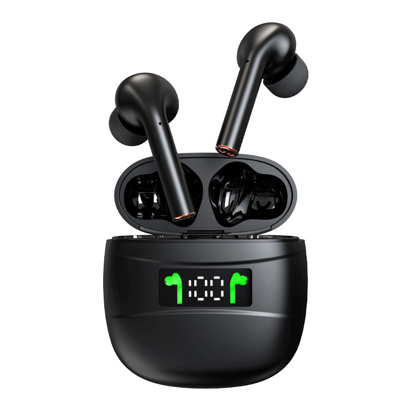 Nuevo modelo privado ENC reducción de ruido auriculares Bluetooth j3pro real inalámbrico binaural deportes pantalla digital auriculares Amazon caliente