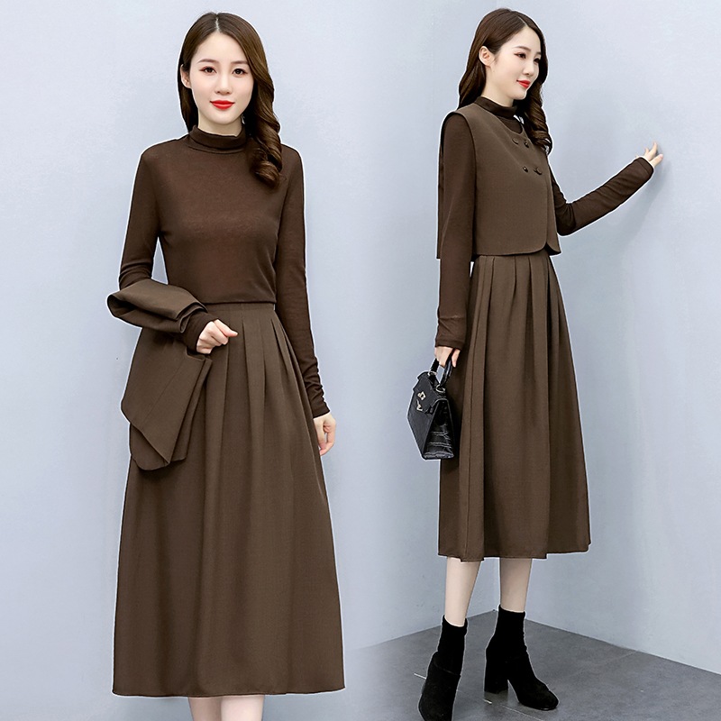 E3355 2070K VÁY ĐẦM LIỀN THÂN NỮ TEMTDEI CẢ BỘ 3 MÓN MÙA XUÂN THU ĐÔNG THỜI TRANG NỮ G05 SẢN PHẨM MỚI