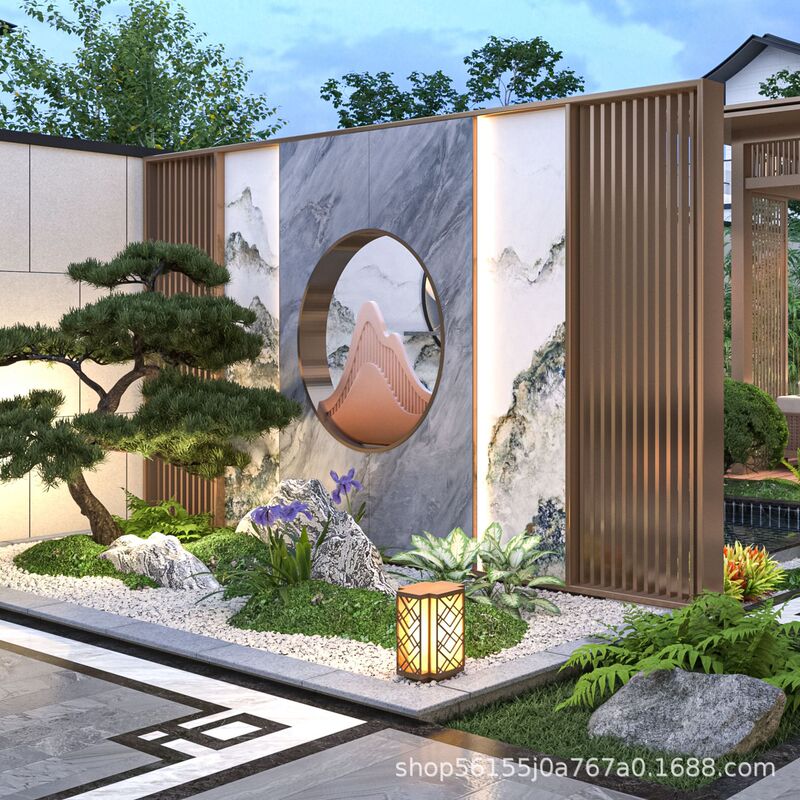 Aluminum alloy water curtain wall flowing water landscape outdoor villa courtyard flowing water landscape wall fountain stainless steel screen partition wall Aluminum alloy water curtain wall flowing water landscape outdoor villa courtyard flowing water landscape wall fountain stainless steel screen partition wall