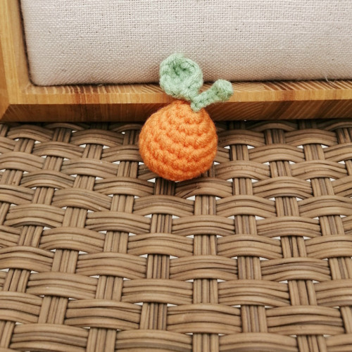 新款橘子梨子挂件大橘大梨棉线钩织包挂钥匙扣可爱呆萌挂饰车挂