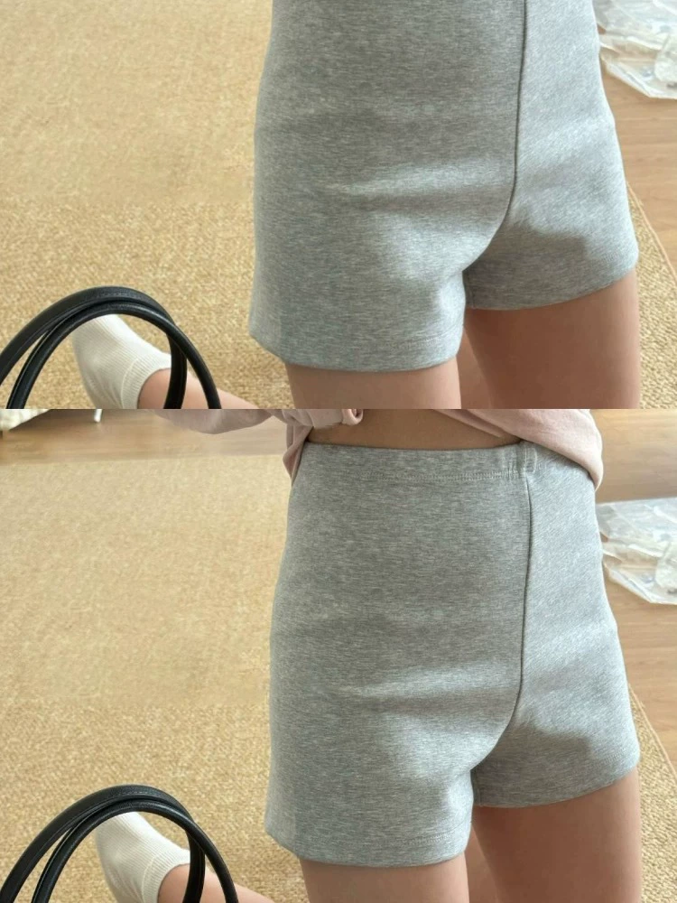Эластичные спортивные шорты, высокая и низкая талия, эластичный пояс, приталенный крой (S–2XL)