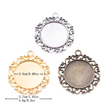 DIY��Ʒ�������п�Ͻ� 25mmԲ��ʱ�ⱦʯ���йҼ� ����ֱ��4395