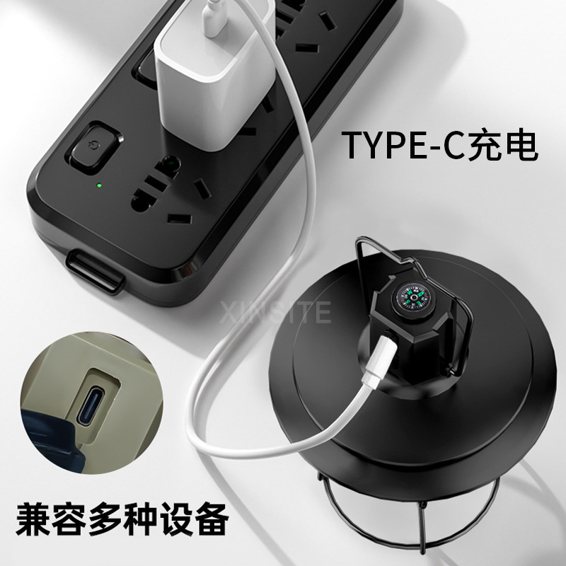 Transfronterizo nueva luz de camping al aire libre camping linterna campamento luz larga resistencia resaltar Luz de emergencia portátil