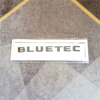 for front and rear car — Car logo - standard-high-end-bright-black-bluetec-one-piece