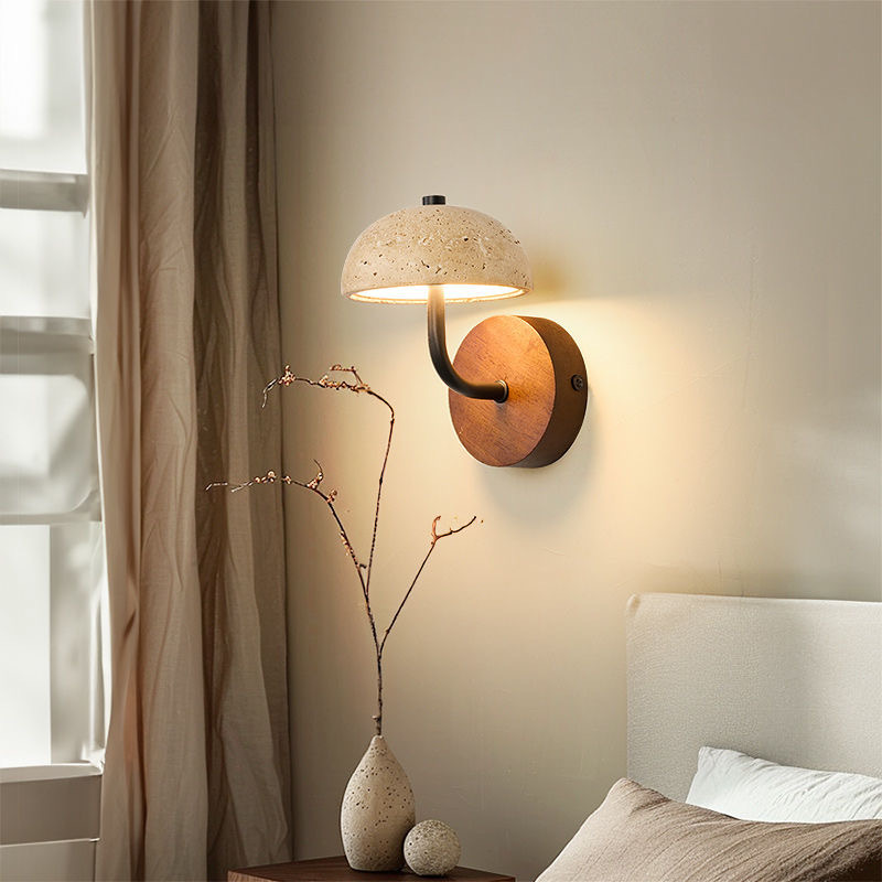 Lámpara de pared de piedra de la cueva de Huangxi, dormitorio, cabecera de la cama, hotel residencial, atmósfera interior, pasillo, control de iluminación avanzado