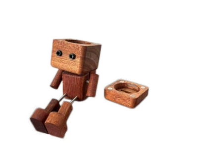Fun and Creative Wooden: Car ornaments - cologne-covered-walnut-robot