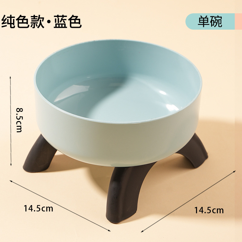 Tazón de pie alto para mascotas antideslizante y anti-derribado de acero inoxidable Tazón para perros para proteger la columna vertebral cervical Taza para gatos Tazón de huevos para mascotas Tazón único alto