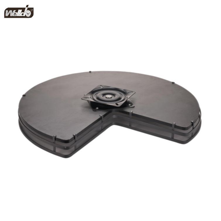 Welldo纬东 橱柜转角转盘拉篮橱柜单层270°转盘置物拉篮