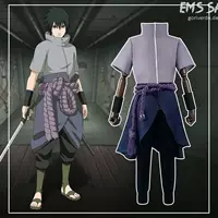Костюм Наруто для косплея Shippuden Uchiha Sasuke, полный комплект костюма для ролевых игр, аниме, двумерный