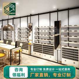 复古眼镜展示柜眼镜店木质烤漆陈列柜近视眼镜展示架子厂家可加工