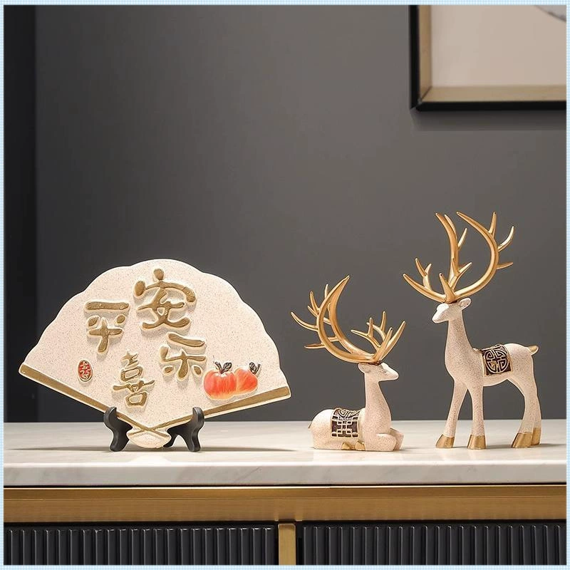 Новые украшения в китайском стиле «Мир и радость», подвесная тарелка, ТВ-шкаф, винный шкаф, витрина, украшения для гостиной, подарки на новоселье