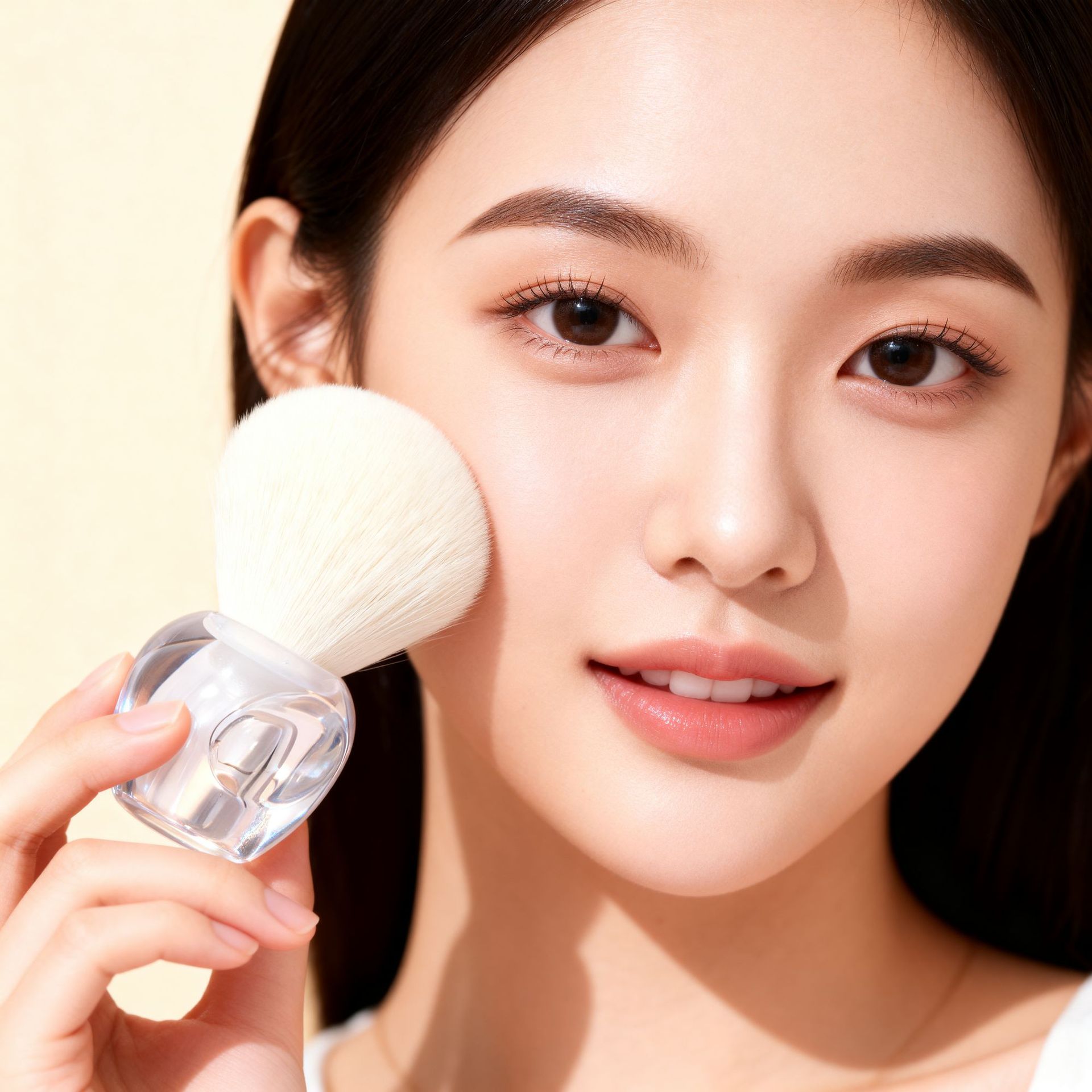 Yasna nuevo solo cepillo suelto solo polvo suelto se ruboriza cepillo polvo belleza maquillaje cepillo novato herramientas de belleza