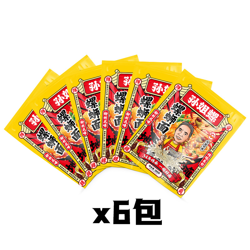 달팽이면 300g*6봉 [매끄럽고 넓은면]