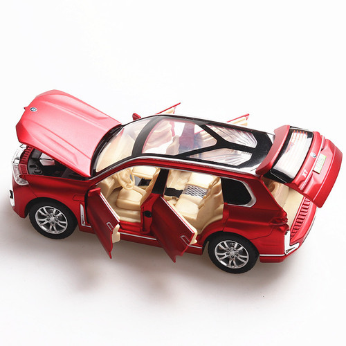 1(boxed) New Energy x7 Alloy Car Model with Sound and Light Rebound Toy for AliExpress Supermarket Best Seller