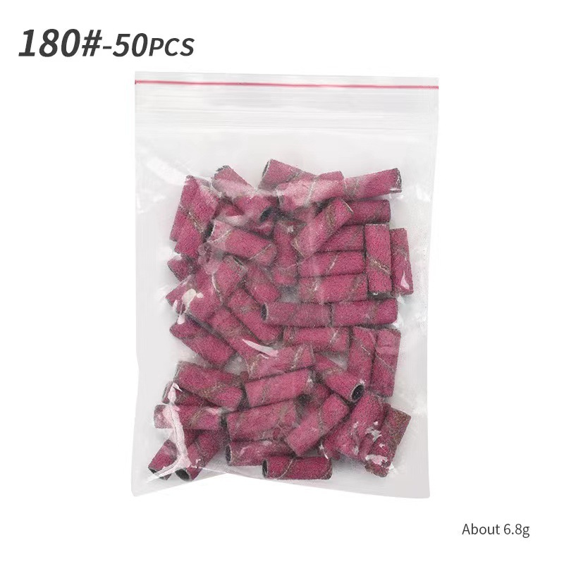 Anillo de arena de manicura pequeño rodamiento mini con anillo de arena de 3 mm anillo de arena de cabeza de pulido 50pcs / pack