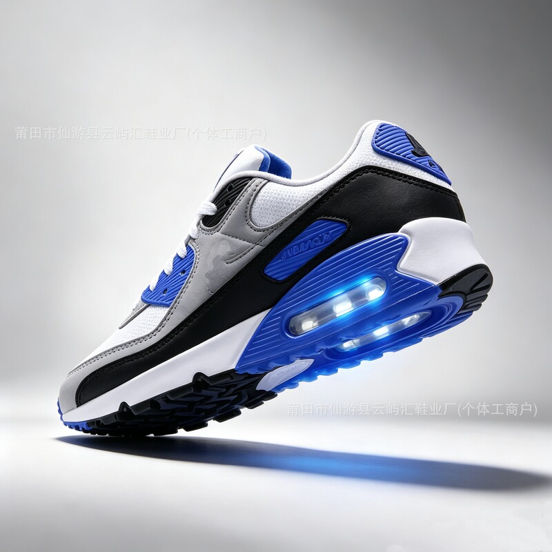 Putian cross-border AIR MAX90 men's and women's air-cushioned leather shoes, breathable, casual, versatile, lightweight running shoes