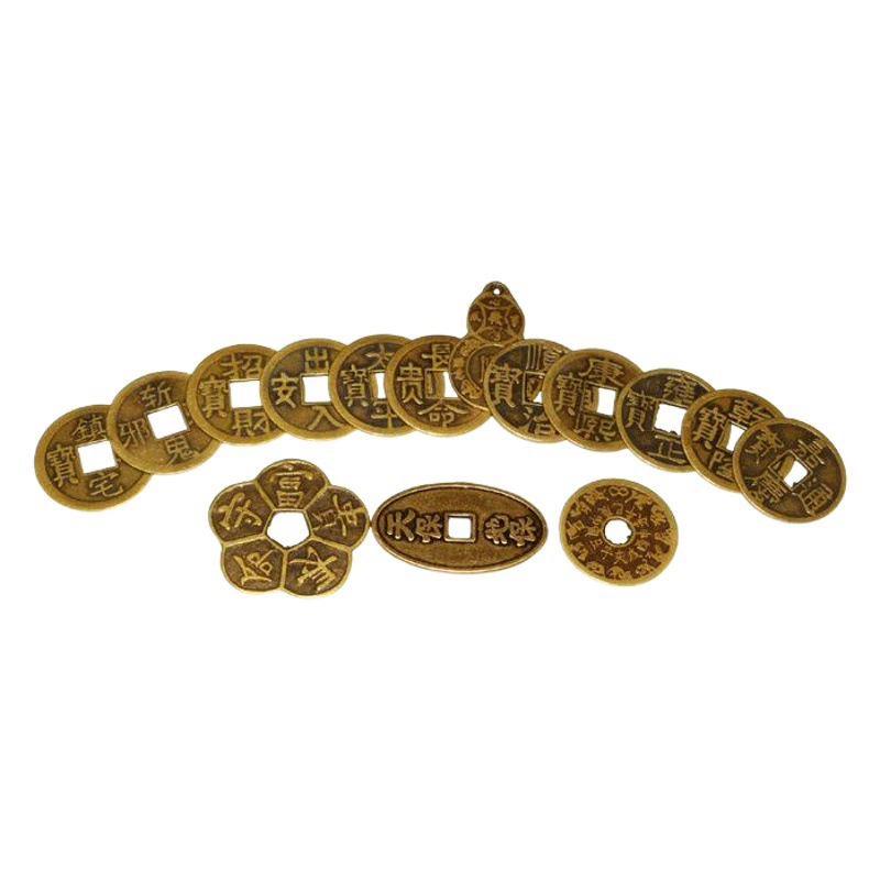 4,3 см Пять императоров Деньги Городской дом Сокровище Счастливое сокровище Долгая жизнь Хранит Богатое золото и нефрит Полный зодиака Медные деньги