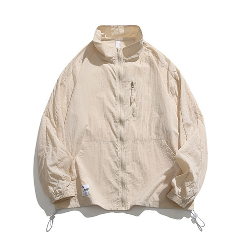 Sports Outdoor Collar-up Jacket Summer Breathable Loose UV Protection Lightweight Jacket Unisex Same Style Sun Protective Clothing