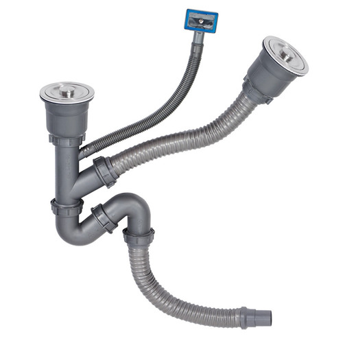 T9J5 stainless steel sink accessories drainer with basket sink drain pipe complete set with enlarged and thickened pipe