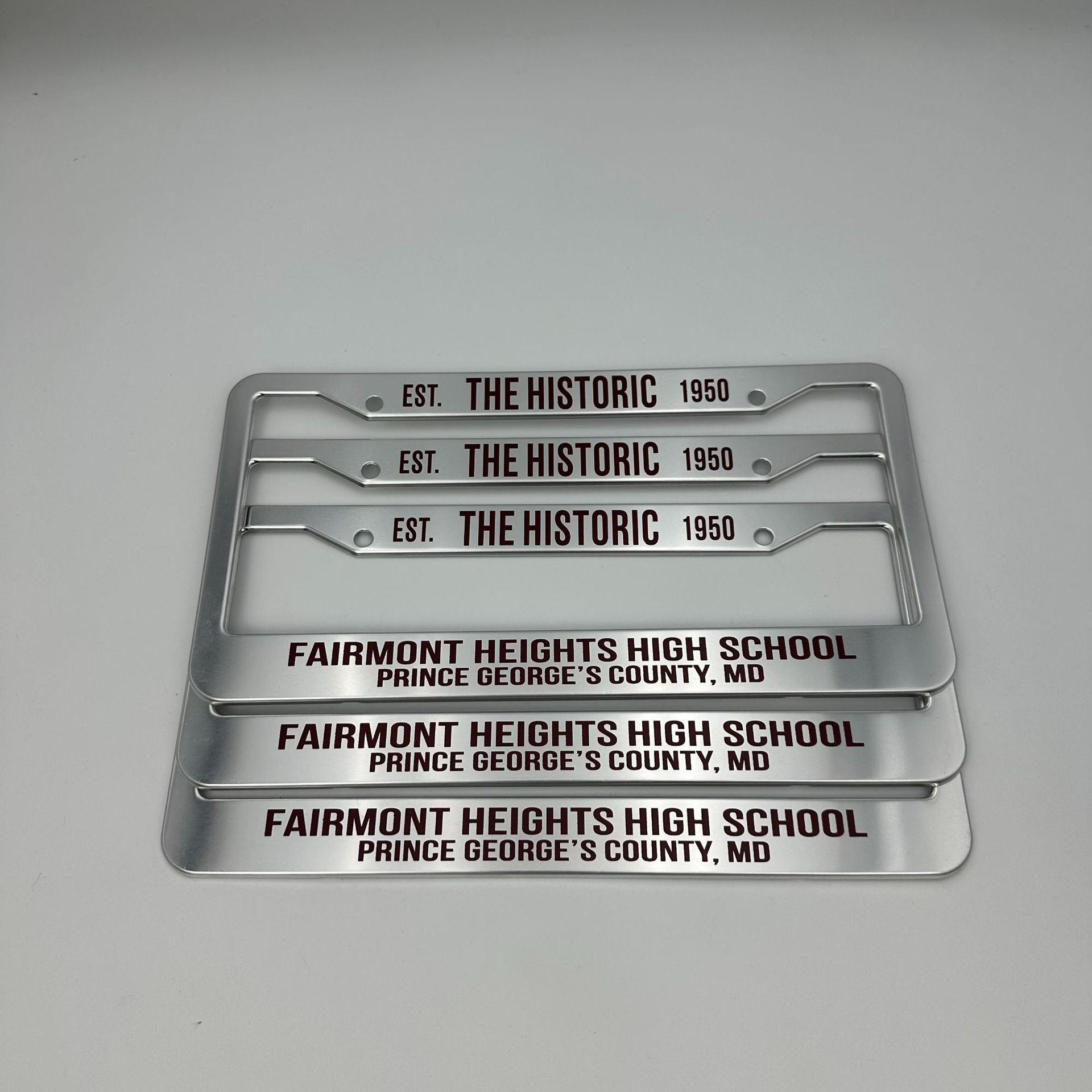 New Model American Standard Aluminum Alloy License Plate Frame, Silver Custom-Made American-Style Export Car License Plate Frame, Export Supply