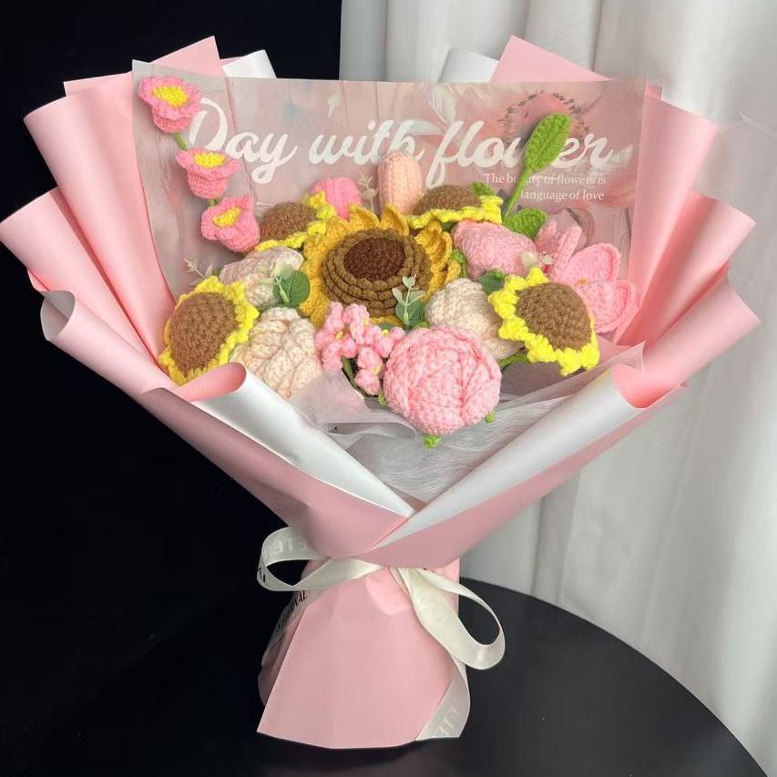 The multi-seeded sunflower wins the sunflower pink color in one fell swoop