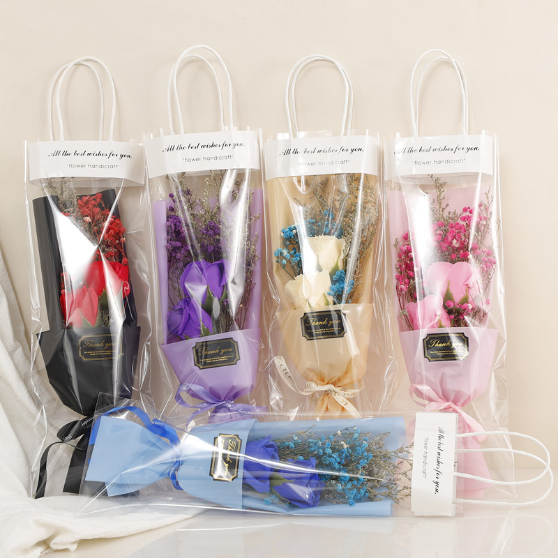 Sanba diosa Festival bolsa portátil estrellada Rosa ramo seco para niños y niñas, esposa y novias regalo de cumpleaños