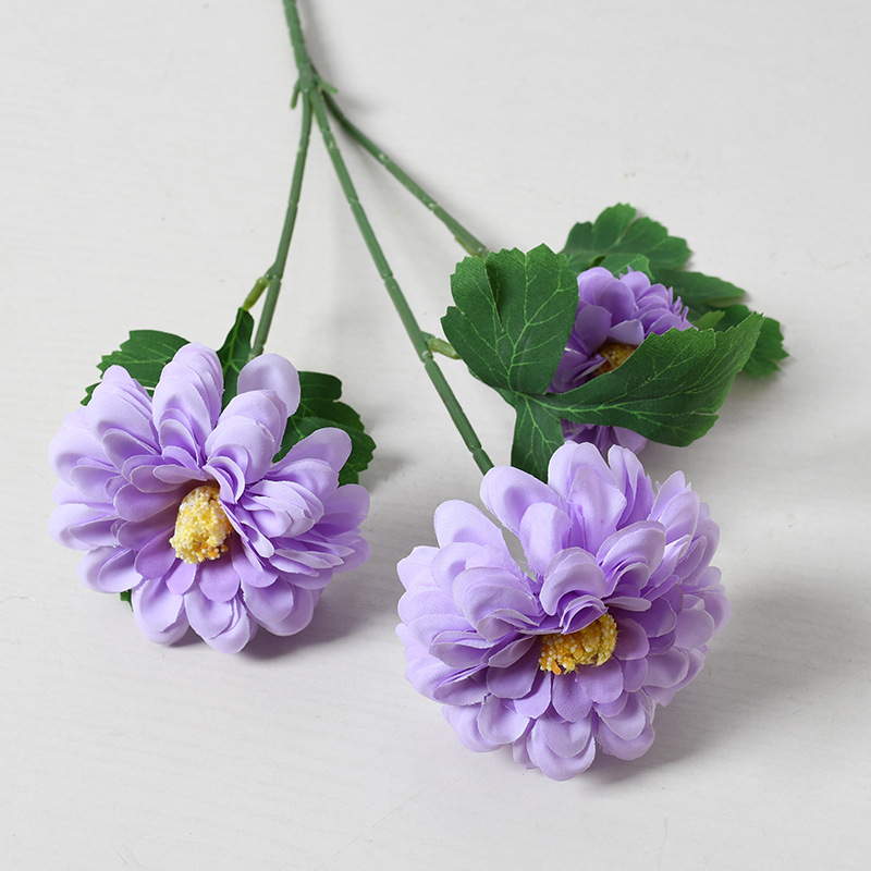 Flores artificiales moradas para bodas, estilo Monet, arreglos florales para el suelo del salón de bodas, flores de seda morado claro.