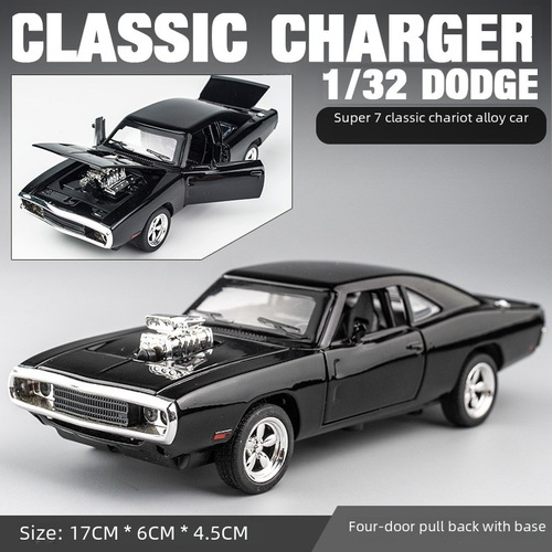 Boxed Build-A-Bear Speed ​​Fast Dodge Challenger 1:32 Alloy Car Model for Children Sports Car Model