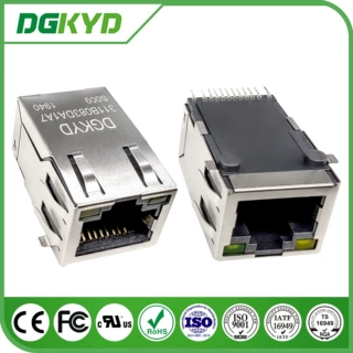贴片式RJ45连接器  以太网滤波器 带LED灯 DGKYD311B083DA1A7S009