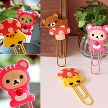 创意可爱软胶动物回形针书签学生滴胶文具礼物奖品小礼品批发定制