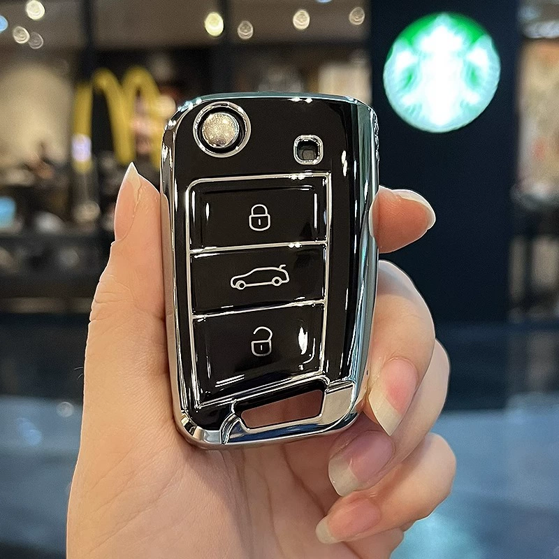 Чехол для ключа, подходящий для Volkswagen Bora, Polo, Passat, Sagitar, Tiguan, Lavida, Golf, Santana, Weiling